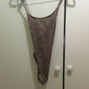 Velvet leotard